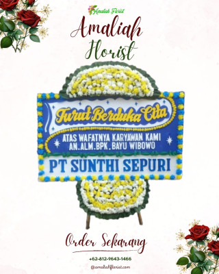 Papan Bunga Duka di Cihara