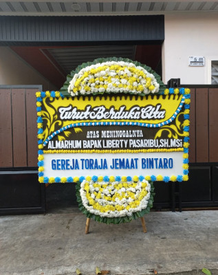 Papan Bunga Duka di Cihara